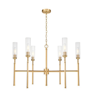 Esme Six Light Chandelier in Modern Gold (224|30476MGLD)
