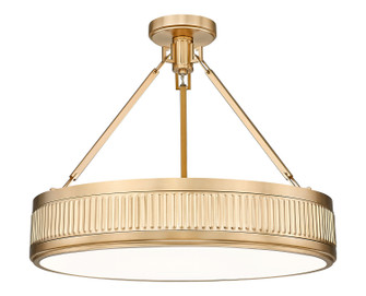 Quinn LED Semi Flush Mount in Modern Gold (224|3046SF22MGLDLED)