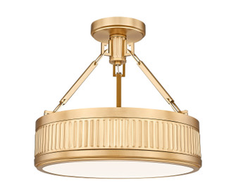 Quinn LED Semi Flush Mount in Modern Gold (224|3046SF15MGLDLED)