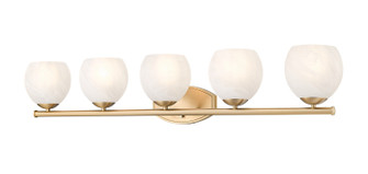 Colette Five Light Vanity in Modern Gold (224|19635VMGLD)