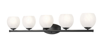 Colette Five Light Vanity in Matte Black (224|19635VMB)
