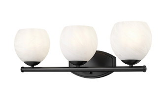 Colette Three Light Vanity in Matte Black (224|19633VMB)