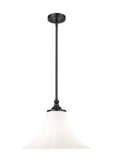 Fleur One Light Pendant in Matte Black (224|1958P16MB)