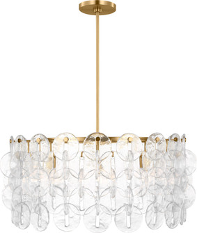 Candace Eight Light Chandelier in Burnished Brass/Burnished Brass (454|KSC1158BBS)