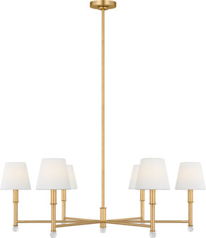 Greard Six Light Chandelier in Gild | Gild (454|AC1206GD)