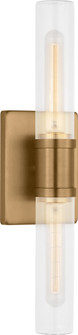 Keaton Two Light Vanity in Satin Brass | Satin Brass (454|4565002CF848)