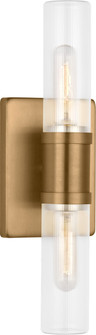 Keaton Two Light Vanity in Satin Brass | Satin Brass (454|4465002CF848)