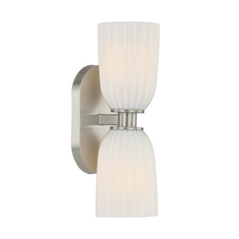 Baldwin Two Light Wall Sconce in Satin Nickel (51|912452SN)