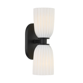 Baldwin Two Light Wall Sconce in Matte Black (51|912452BK)