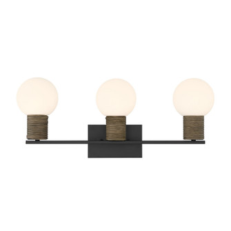 Jarrell Three Light Bathroom Vanity in Matte Black (51|840813BK)