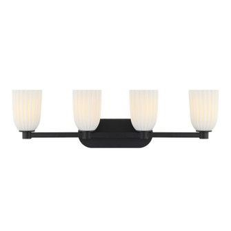 Baldwin Four Light Bathroom Vanity in Matte Black (51|812454BK)