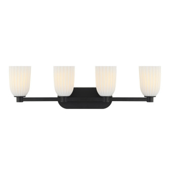 Baldwin Four Light Bathroom Vanity in Matte Black (51|812454BK)