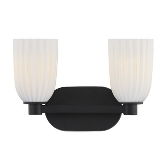 Baldwin Two Light Bathroom Vanity in Matte Black (51|812452BK)