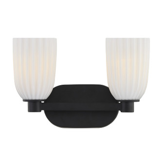Baldwin Two Light Bathroom Vanity in Matte Black (51|812452BK)