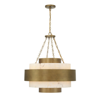 Davenport Six Light Pendant in Antique Patina (51|730916339)