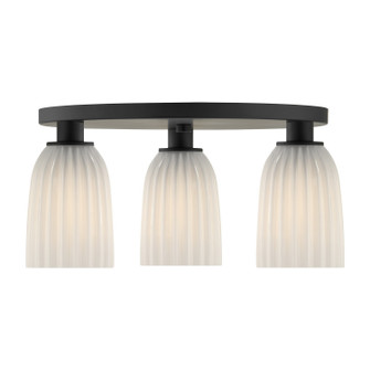 Baldwin Three Light Flush Mount in Matte Black (51|61247389)