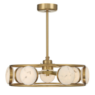 Castra LED Fan D'Lier in Warm Brass (51|30FD435322)