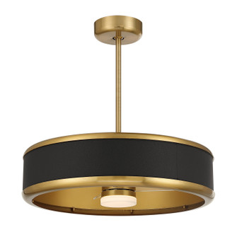 Archer LED Fan D'Lier in Warm Brass (51|28FD485322)