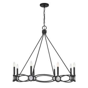 Minette Eight Light Chandelier in Matte Black (51|14102889)