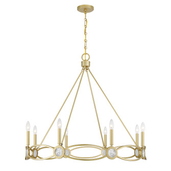 Minette Eight Light Chandelier in Spun Gold (51|141028328)