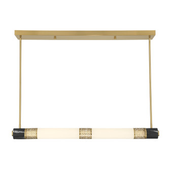 Farrell LED Linear Chandelier in Warm Brass (51|129171322)