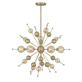 Crescent Six Light Chandelier in Noble Brass (51|125146127)