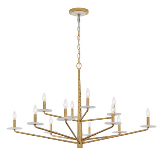 Judi 12 Light Chandelier in Distressed Gold (51|119661260)