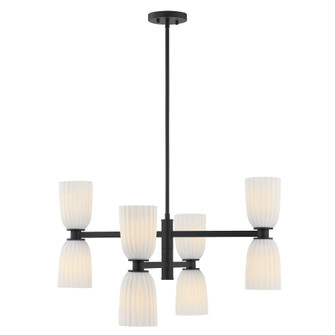 Baldwin Eight Light Chandelier in Matte Black (51|11248889)