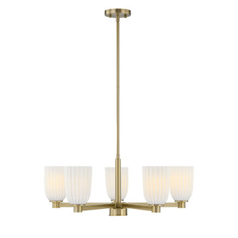Baldwin Five Light Chandelier in Noble Brass (51|112465127)