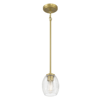 Miravelle One Light Mini Pendant in Vintage Brass (59|9981VB)