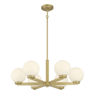 Ardeva Six Light Chandelier in Vintage Brass (59|97106VB)