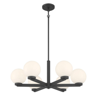 Ardeva Six Light Chandelier in Matte Black (59|97106MB)
