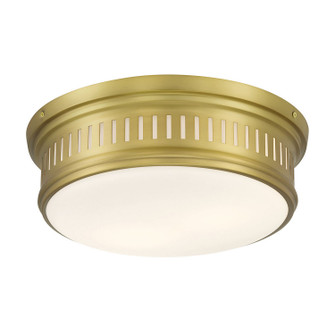 Velune Two Light Flush Mount in Vintage Brass (59|95102VB)
