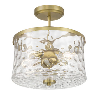 Clarvyn Two Light Semi-Flush Mount in Vintage Brass (59|909201VB)