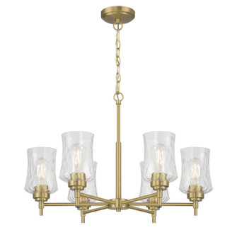Clarvyn Six Light Chandelier in Vintage Brass (59|909106VB)