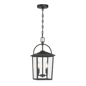 Strathden Two Light Hanging Lantern in Powder Coated Black (59|66402PBK)