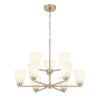 Strayhan Nine Light Chandelier in Modern Gold (59|64109WGMG)