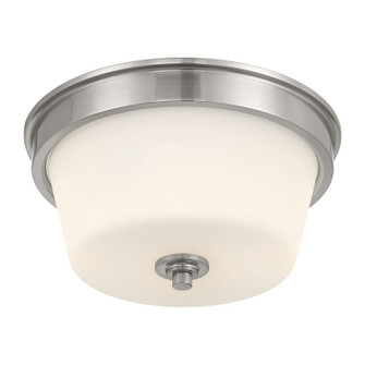 Strayhan Two Light Flush Mount in Brushed Nickel (59|64102WGBN)