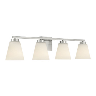 Strayhan Four Light Vanity in Brushed Nickel (59|64004WGBN)