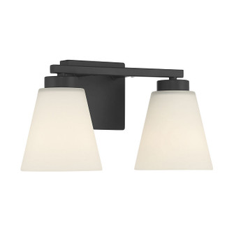 Strayhan Two Light Vanity in Matte Black (59|64002WGMB)