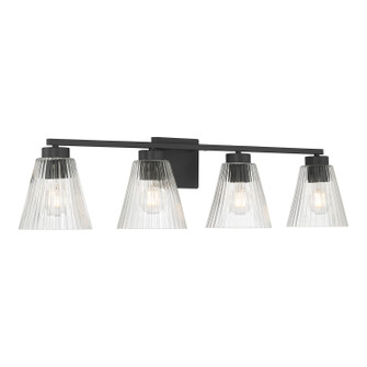 Riville Four Light Vanity in Matte Black (59|63004MB)