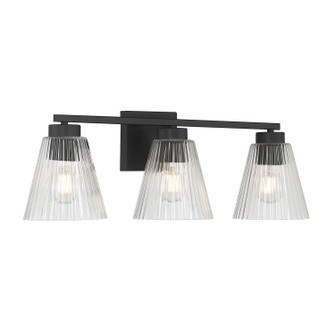 Riville Three Light Vanity in Matte Black (59|63003MB)