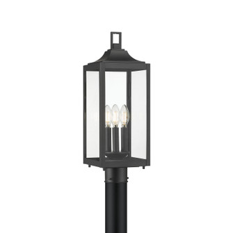 Halston Three Light Post Lantern in Powder Coated Black (59|402303PBK)