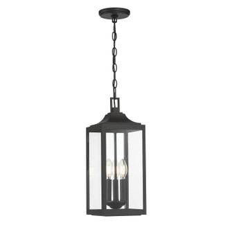 Halston Three Light Hanging Lantern in Powder Coated Black (59|402103PBK)