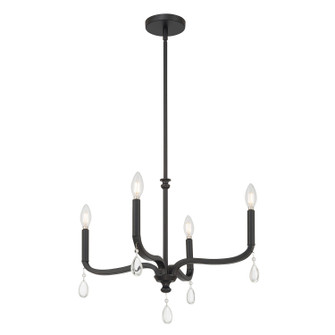 Viremont Four Light Chandelier in Matte Black (59|220104MB)