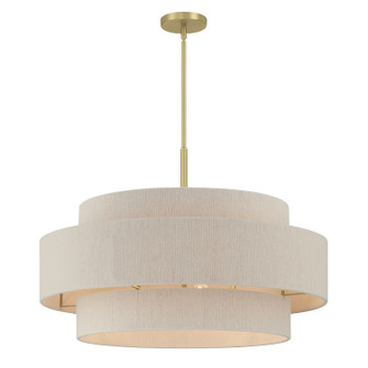 Helbert Six Light Pendant in Vintage Brass (59|208106VB)