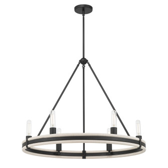 Rovessa Six Light Chandelier in Matte Black (59|207106MB)