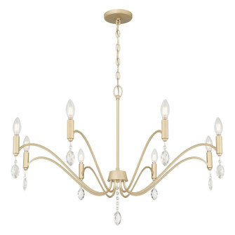 Aureline Eight Light Chandelier in Aged Silver (59|205108AGSI)