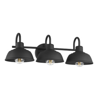 Mill Valley Three Light Vanity in Matte Black (47|48230)