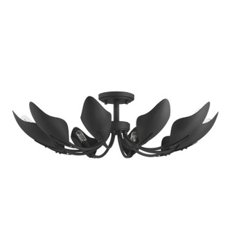 Juneway Ten Light Flush Chandelier in Matte Black (47|48220)